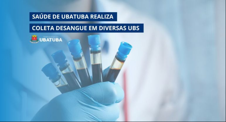 Saúde de Ubatuba realiza coleta de sangue em diversas UBS