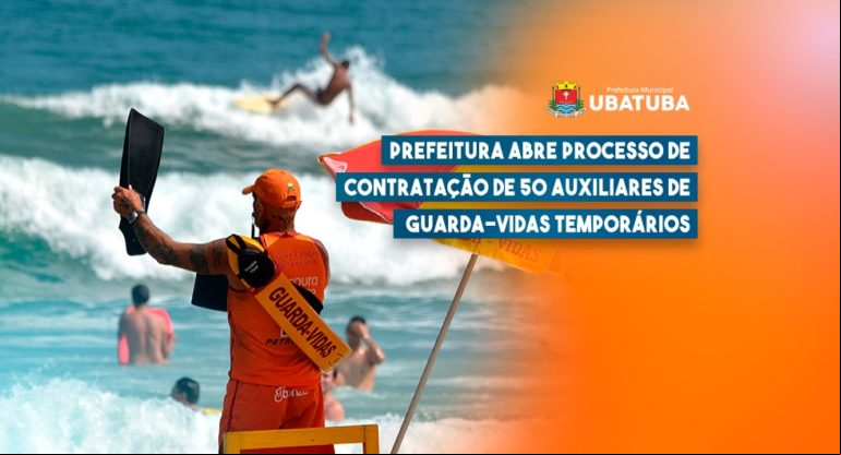 Prefeitura abre processo de contratação de 50 Auxiliares de Guarda-Vidas Temporários